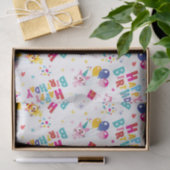 可愛いハッピーバースデー柄 薄葉紙 (ギフト)