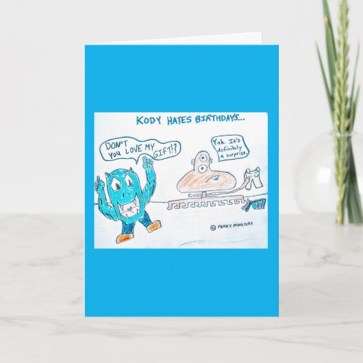 可愛いハッピーバースデー カード (正面)