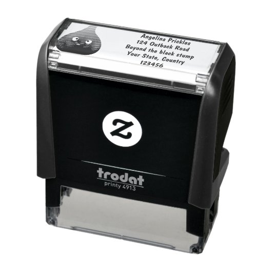 可愛いハッピーパープルイチジクのフルーツマンガ セルフインキングスタンプ (商品)