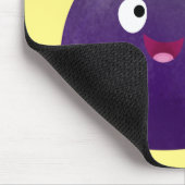 可愛いハッピーパープルイチジクのフルーツマンガ マウスパッド (コーナー)