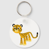 可愛いハッピーマンガのチーズキーチェーン キーホルダー (正面)