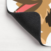 可愛いハッピーマンガードイツ羊飼いマウスマット マウスパッド (コーナー)