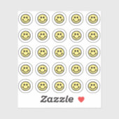 可愛いハッピー顔パックのミニセットシートダイカット シール (シート)