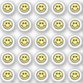 可愛いハッピー顔パックのミニセットシートダイカット シール (正面)