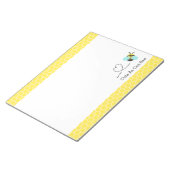 可愛いハニカムパターン ノートパッド (アングル)