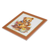 可愛いハニークマのホームビジネスのクラフト タイル (側面)