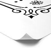 可愛いハニービーアドバイスワードアート ポスター (角)