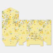 可愛いハニービーイエローフローラ1歳の誕生日1 フェイバーボックス (見開き)