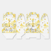 可愛いハニービーイエローフローラ1歳の誕生日1 フェイバーボックス (見開き)