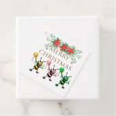 可愛いハニービーズ金ゴールドメリークリスマス フェイバータグ (インサイチュ)