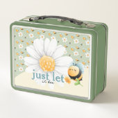 可愛いハニービー柄カスタマイズ可能 メタルランチボックス (裏面)