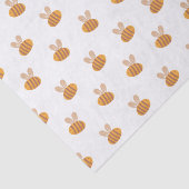 可愛いハニービー柄。黄色おもしろいの動物の子ども 薄葉紙 (詳細)