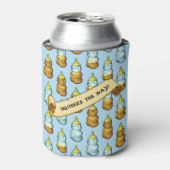 可愛いハニーベアースクイーズ！80年代レトロ作品 缶クーラー (缶正面)