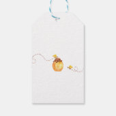 可愛いハニーベア赤ちゃんシャワー感謝していユーラベル ギフトタグ (裏面)