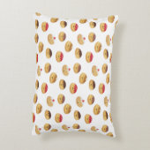 可愛いハヌカパターン（の模様が）あるドーナツ枕！ アクセントクッション (裏面(縦))