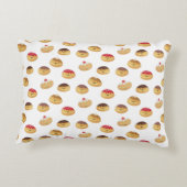 可愛いハヌカパターン（の模様が）あるドーナツ枕！ アクセントクッション (裏面)
