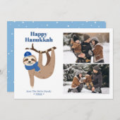 可愛いハヌッカスロース2フォトコラージュ シーズンカード (正面/裏面)