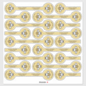 可愛いハネビーのロゴ上蓋セキュリティ シール (シート)