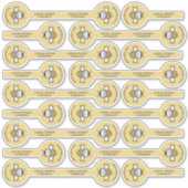 可愛いハネビーのロゴ上蓋セキュリティ シール (正面)