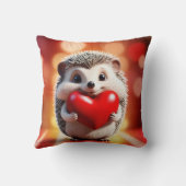 可愛いハリネズミがハート クッション (裏面)