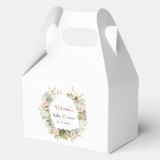 可愛いハリネズミ付きウッドランド赤ちゃんシャワー フェイバーボックス