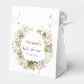 可愛いハリネズミ付きウッドランド赤ちゃんシャワー フェイバーボックス (裏面サイド)