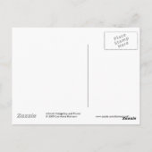 可愛いハリネズミ持ち花葉書 ポストカード (裏面)