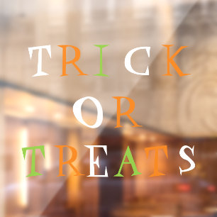 可愛いハロウィンおもしろいの装飾を扱うトリック ウィンドウサイン