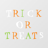 可愛いハロウィンおもしろいの装飾を扱うトリック ウィンドウサイン (シート)