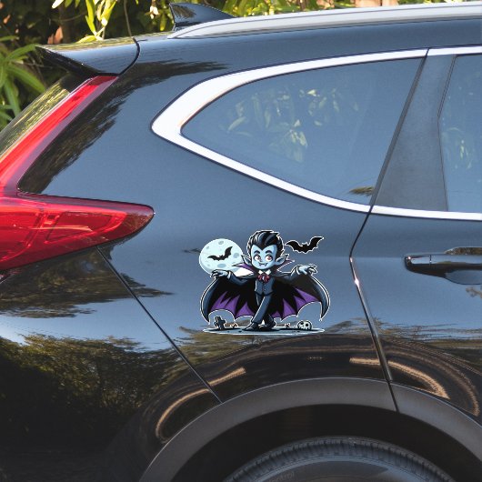 可愛いハロウィンお洒落ヴァンパイア シール (車体側面)