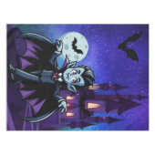 可愛いハロウィンお洒落ヴァンパイア テーブルクロス (正面(横))