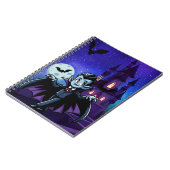 可愛いハロウィンお洒落ヴァンパイア ノートブック (左側)