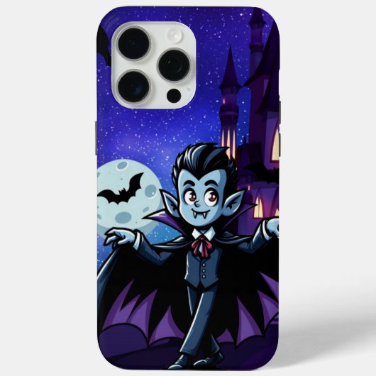 可愛いハロウィンお洒落ヴァンパイア Case-Mate iPhoneケース (裏面)