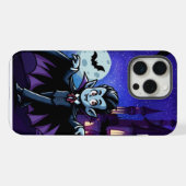 可愛いハロウィンお洒落ヴァンパイア iPhoneケース (裏面横)