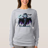 可愛いハロウィンお洒落ヴァンパイア Tシャツ (正面)