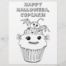 可愛いハロウィンのカラーリングシート