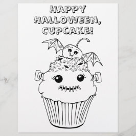 可愛いハロウィンのカラーリングシート