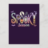 可愛いハロウィンカード不気味シーズンのハロウィン ポストカード (正面)