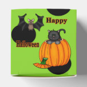可愛いハロウィンキッテンこうもりスクエアお願いボックス フェイバーボックス (上部)