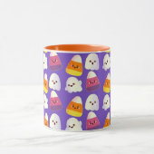 可愛いハロウィンキャンディと幽霊柄 マグカップ (中央)