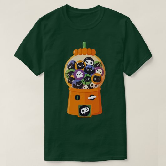 可愛いハロウィンキャンディカボンプキンディスペンサー機 Tシャツ (デザイン正面)