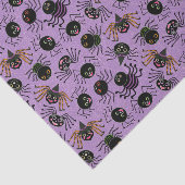 可愛いハロウィンクモを描く紫 薄葉紙 (詳細)
