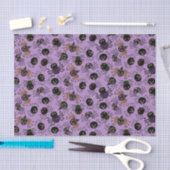 可愛いハロウィンクモを描く紫 薄葉紙 (クラフト)