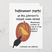 可愛いハロウィンジャック・オランタンとカラス (正面/裏面)