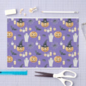 可愛いハロウィンジャックOランタンパンプキンキャンドル 薄葉紙 (クラフト)
