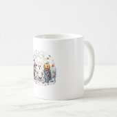 可愛いハロウィンヘッジホッグスコスチューム コーヒーマグカップ (正面右)