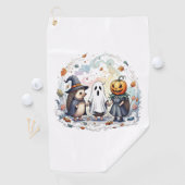 可愛いハロウィンヘッジホッグスコスチューム ゴルフタオル (インサイチュ)