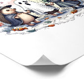 可愛いハロウィンヘッジホッグスコスチューム ポスター (角)