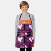 可愛いハロウィン子供へパーソナライズされた要素 エプロン (着用した状態)