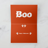 可愛いハロウィン幽霊I Love Card カード (内部)